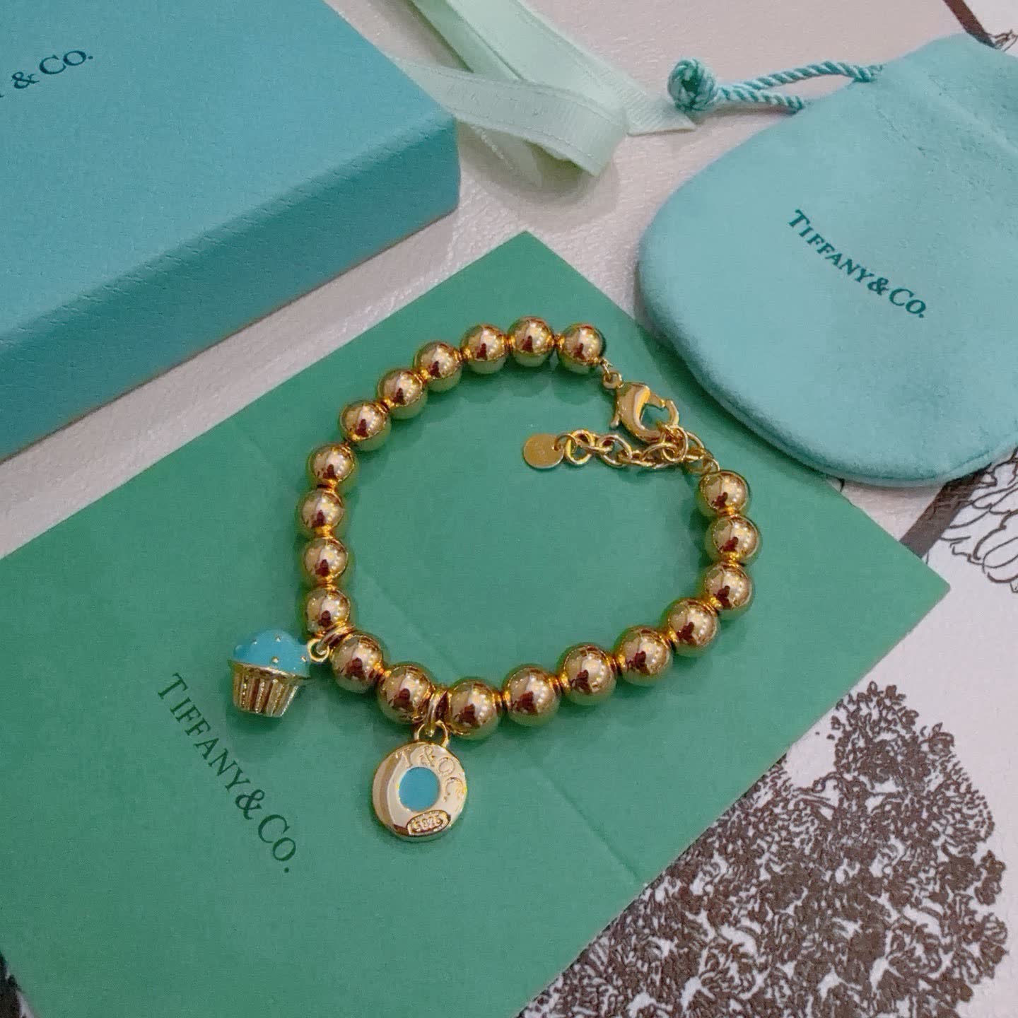 Tiffany & Co. Blue Box Charm Bracelet